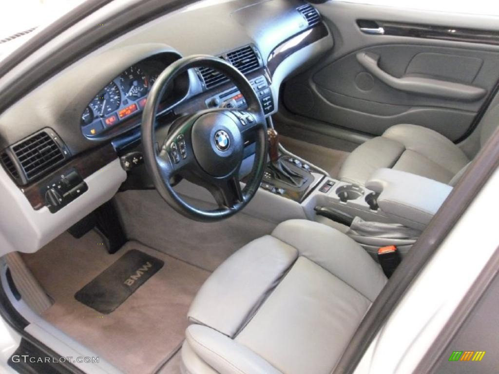 2001 3 Series 325i Sedan - Titanium Silver Metallic / Grey photo #23