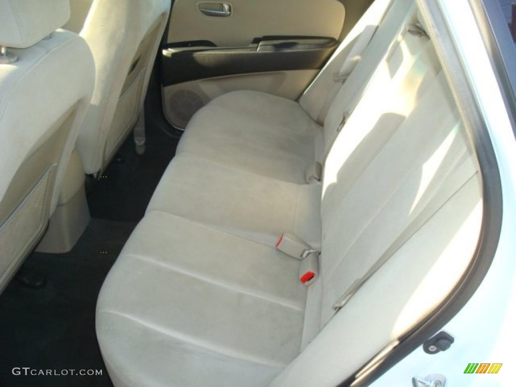 2008 Elantra GLS Sedan - Captiva White / Beige photo #12