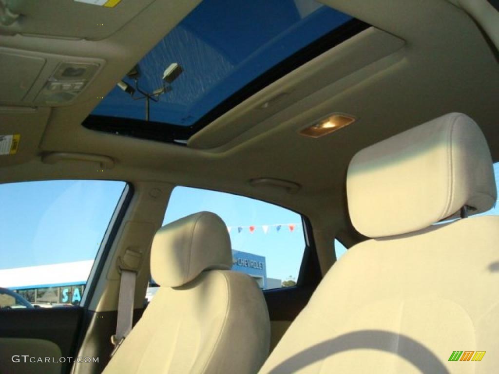 2008 Elantra GLS Sedan - Captiva White / Beige photo #13