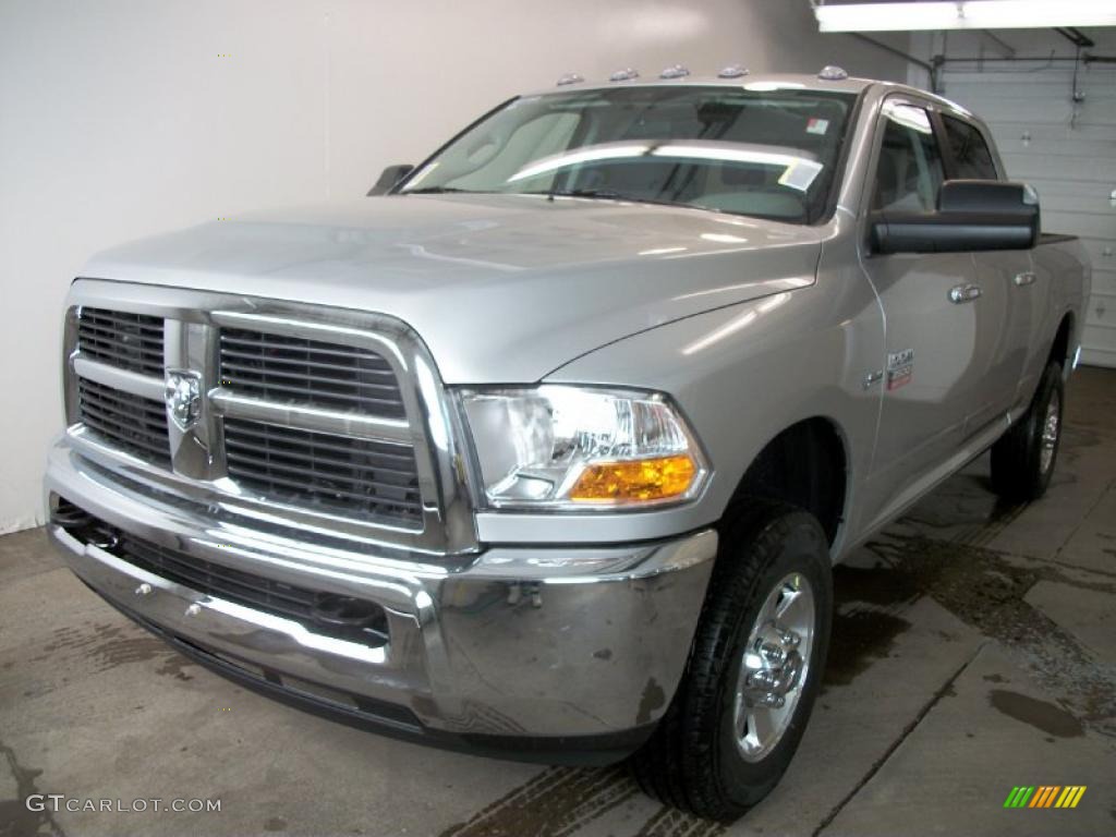 2010 Ram 2500 SLT Crew Cab 4x4 - Bright Silver Metallic / Dark Slate/Medium Graystone photo #1