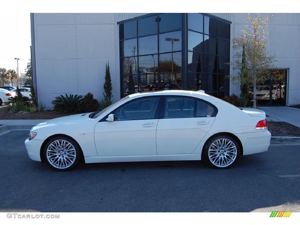2008 7 Series 750i Sedan - Alpine White / Beige photo #2