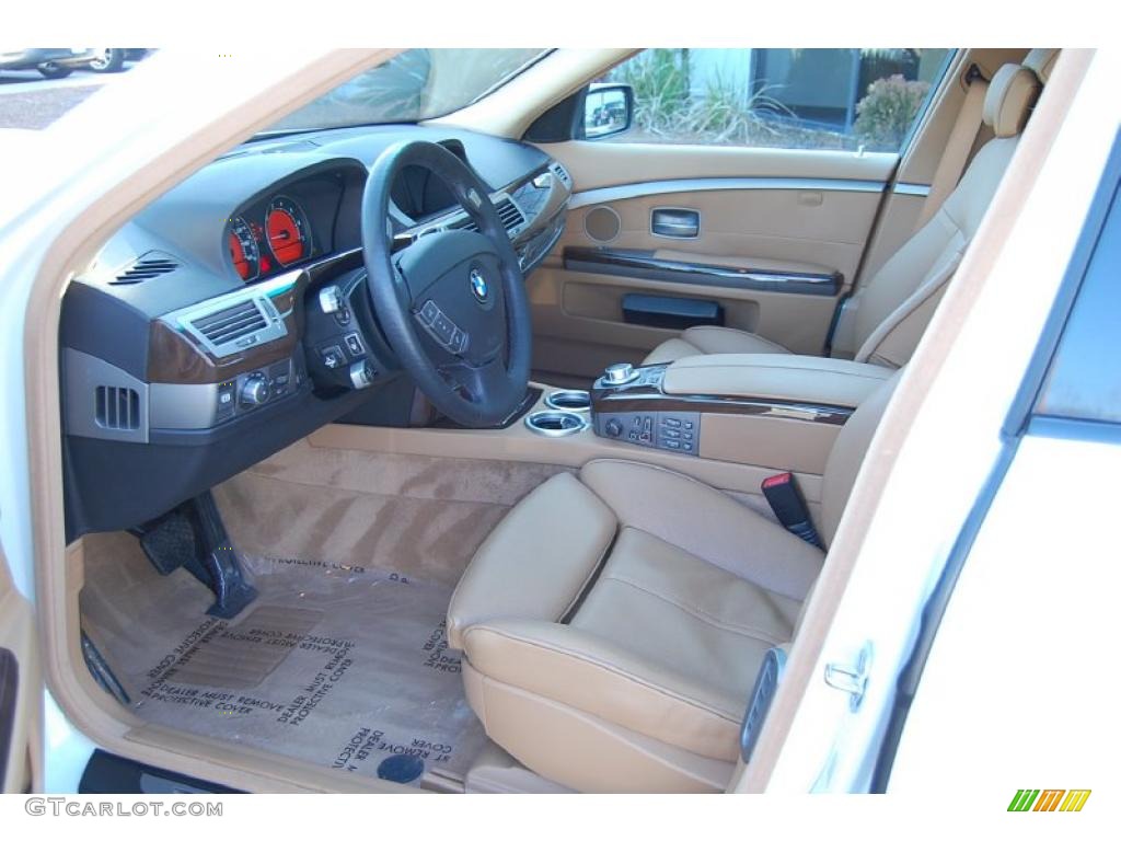 2008 7 Series 750i Sedan - Alpine White / Beige photo #5