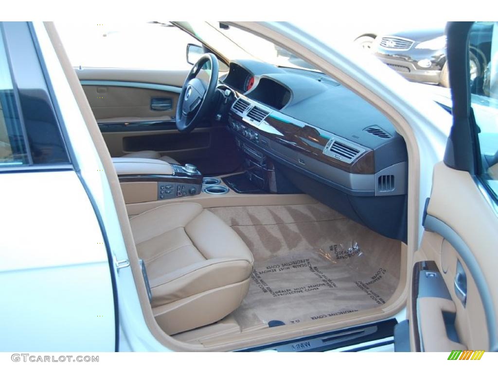 2008 7 Series 750i Sedan - Alpine White / Beige photo #13
