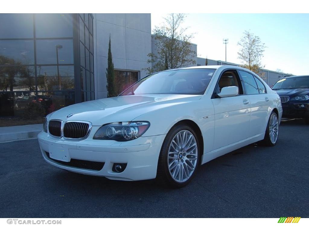 2008 7 Series 750i Sedan - Alpine White / Beige photo #14