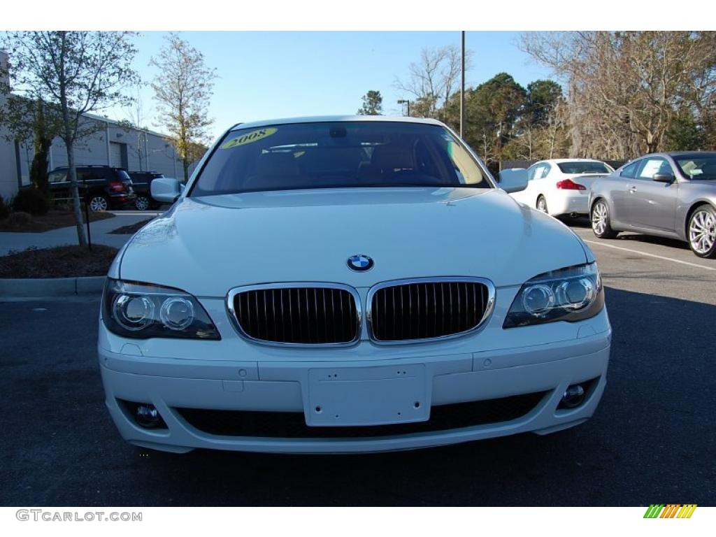 2008 7 Series 750i Sedan - Alpine White / Beige photo #15