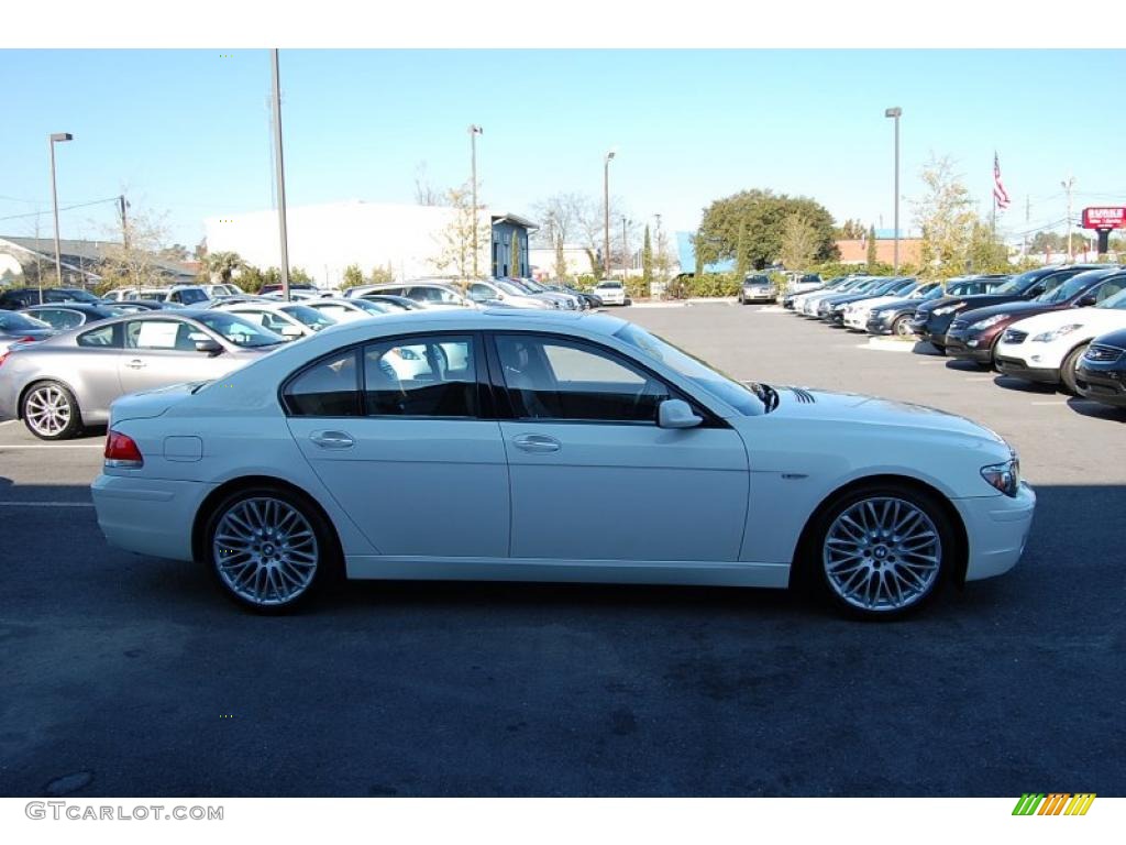 2008 7 Series 750i Sedan - Alpine White / Beige photo #16