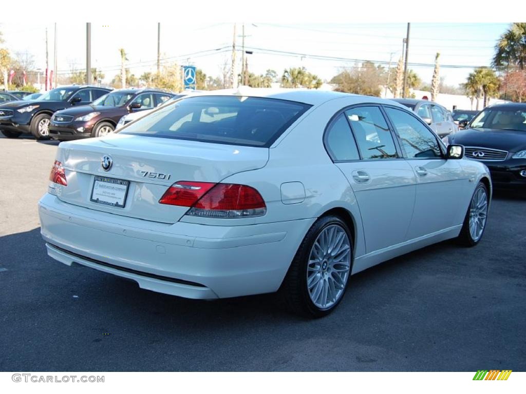 2008 7 Series 750i Sedan - Alpine White / Beige photo #17