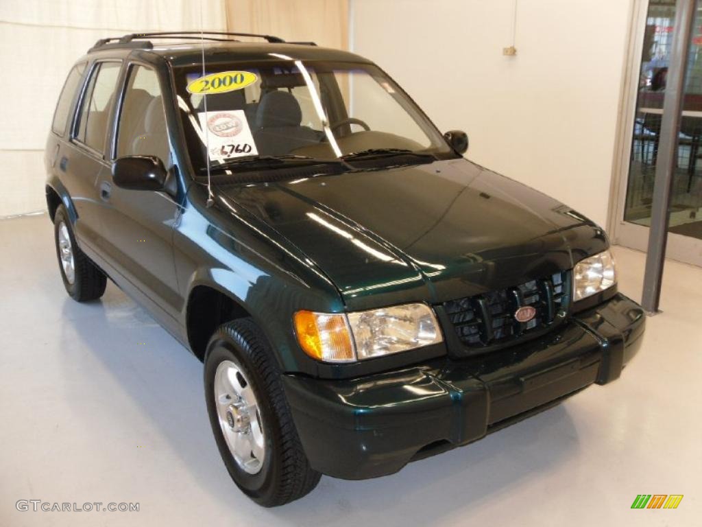 2000 Sportage  - Evergreen Green / Gray photo #5