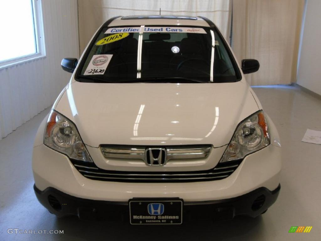 2008 CR-V EX 4WD - Taffeta White / Gray photo #6