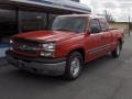 2003 Victory Red Chevrolet Silverado 1500 LS Extended Cab  photo #1