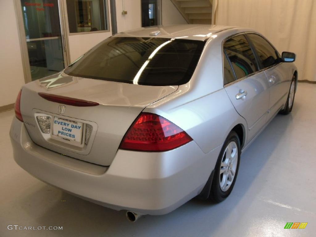 2007 Accord EX-L Sedan - Alabaster Silver Metallic / Black photo #4