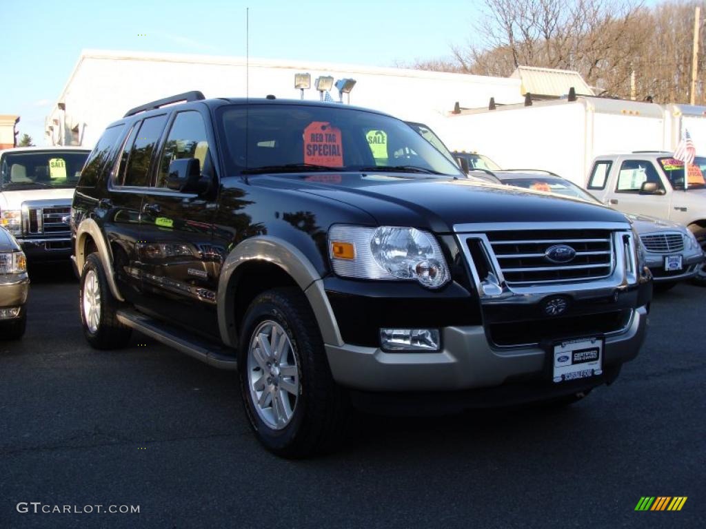 2008 Explorer Eddie Bauer 4x4 - Black / Camel photo #3