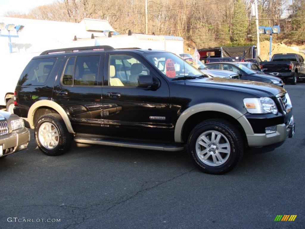 2008 Explorer Eddie Bauer 4x4 - Black / Camel photo #4