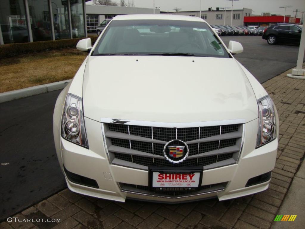 2010 CTS 4 3.0 AWD Sedan - White Diamond Tricoat / Light Titanium/Ebony photo #2