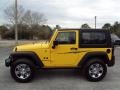 2008 Detonator Yellow Jeep Wrangler X 4x4  photo #2