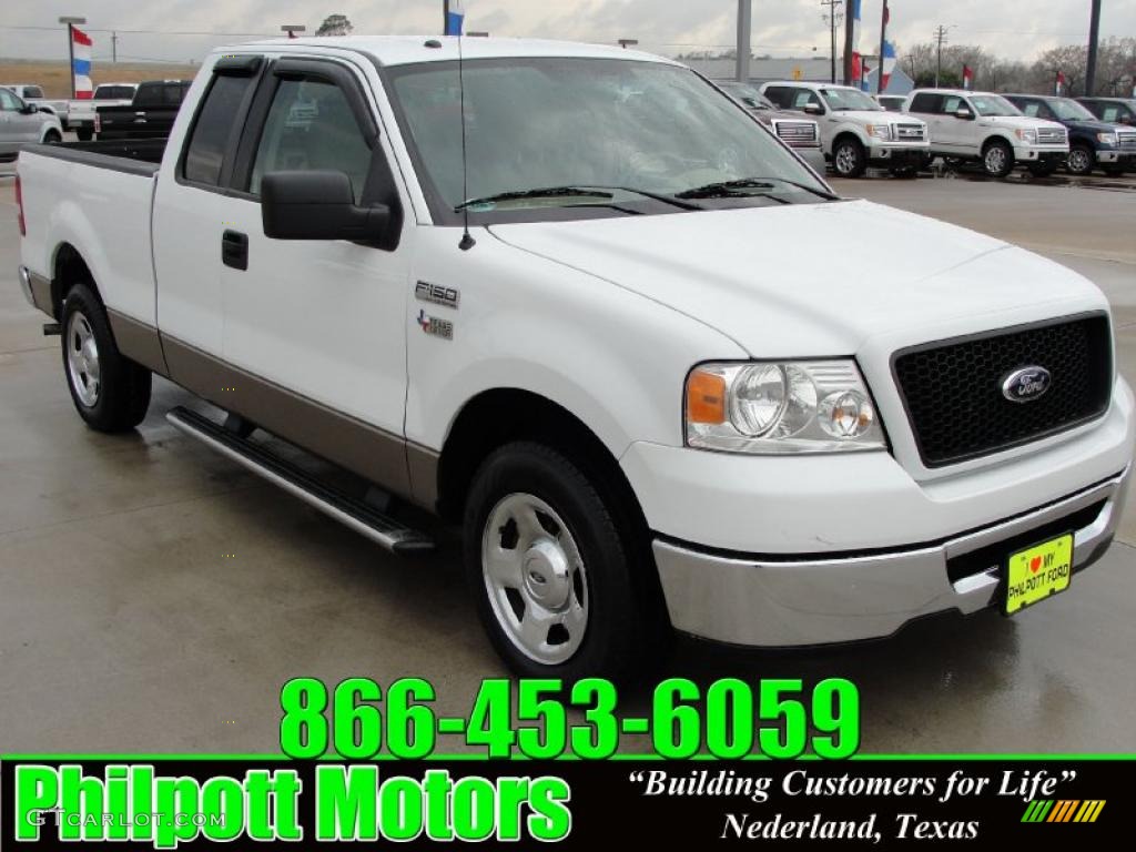 2006 F150 XLT SuperCab - Oxford White / Tan photo #1