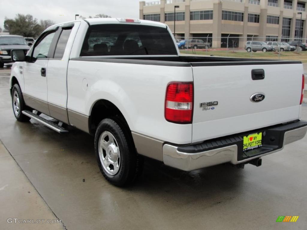 2006 F150 XLT SuperCab - Oxford White / Tan photo #5