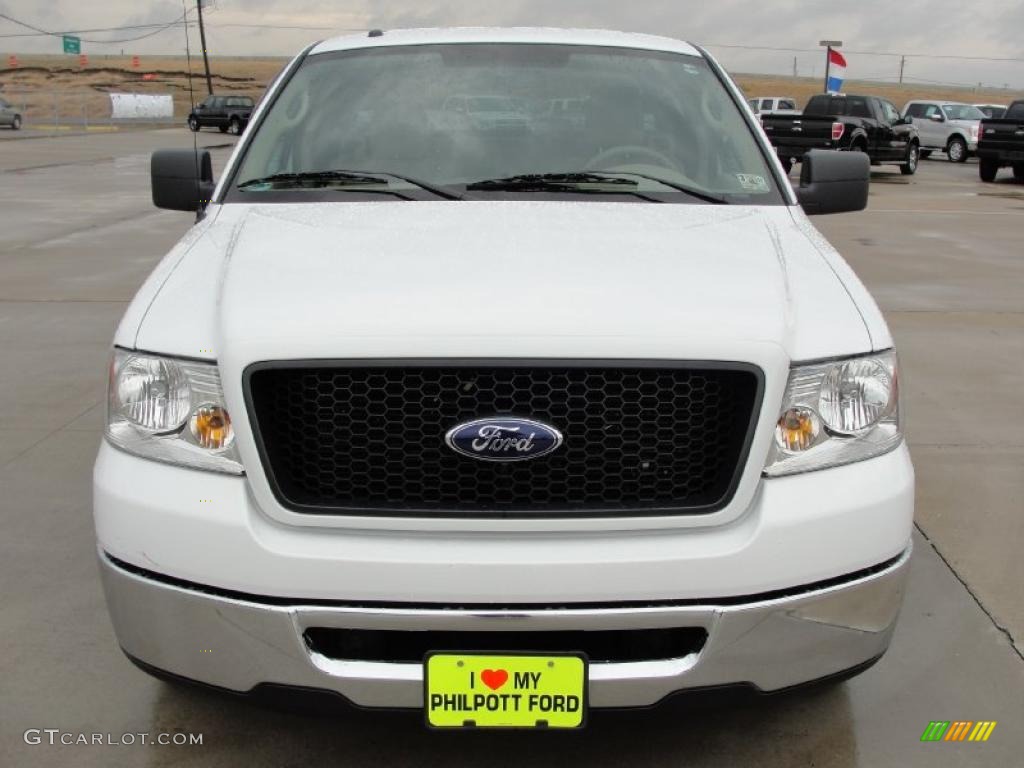 2006 F150 XLT SuperCab - Oxford White / Tan photo #8