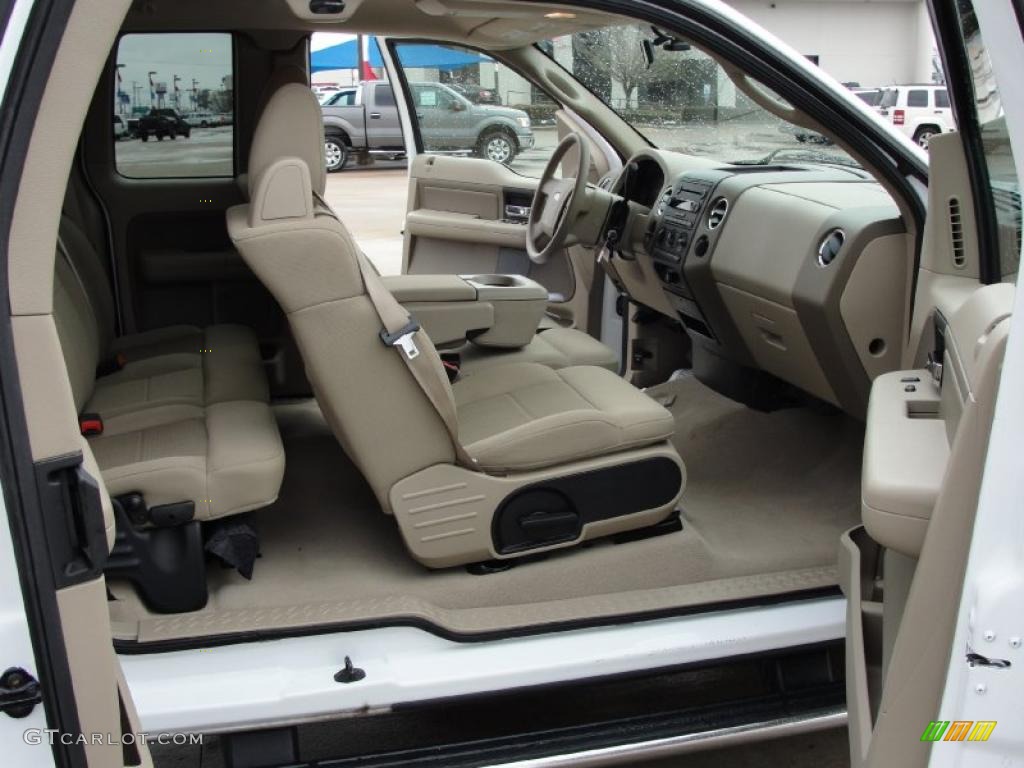 2006 F150 XLT SuperCab - Oxford White / Tan photo #27