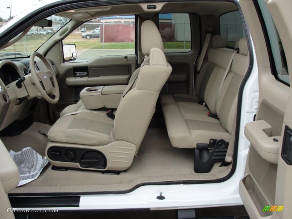 2006 F150 XLT SuperCab - Oxford White / Tan photo #33