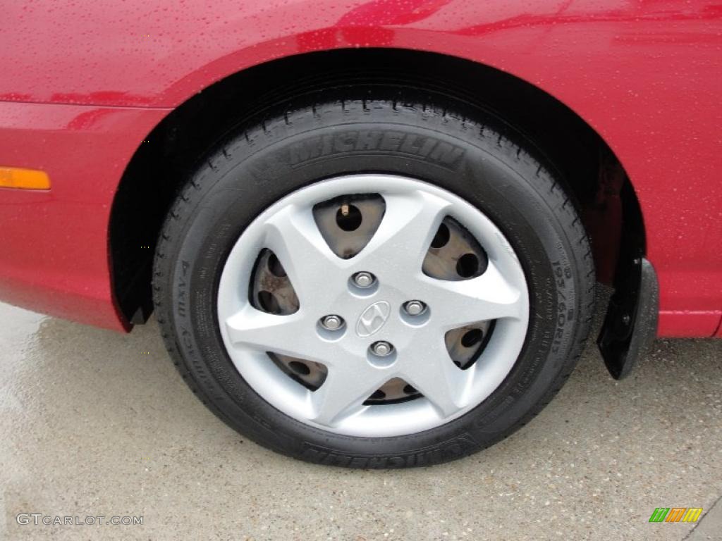 2006 Elantra GLS Sedan - Electric Red / Gray photo #12