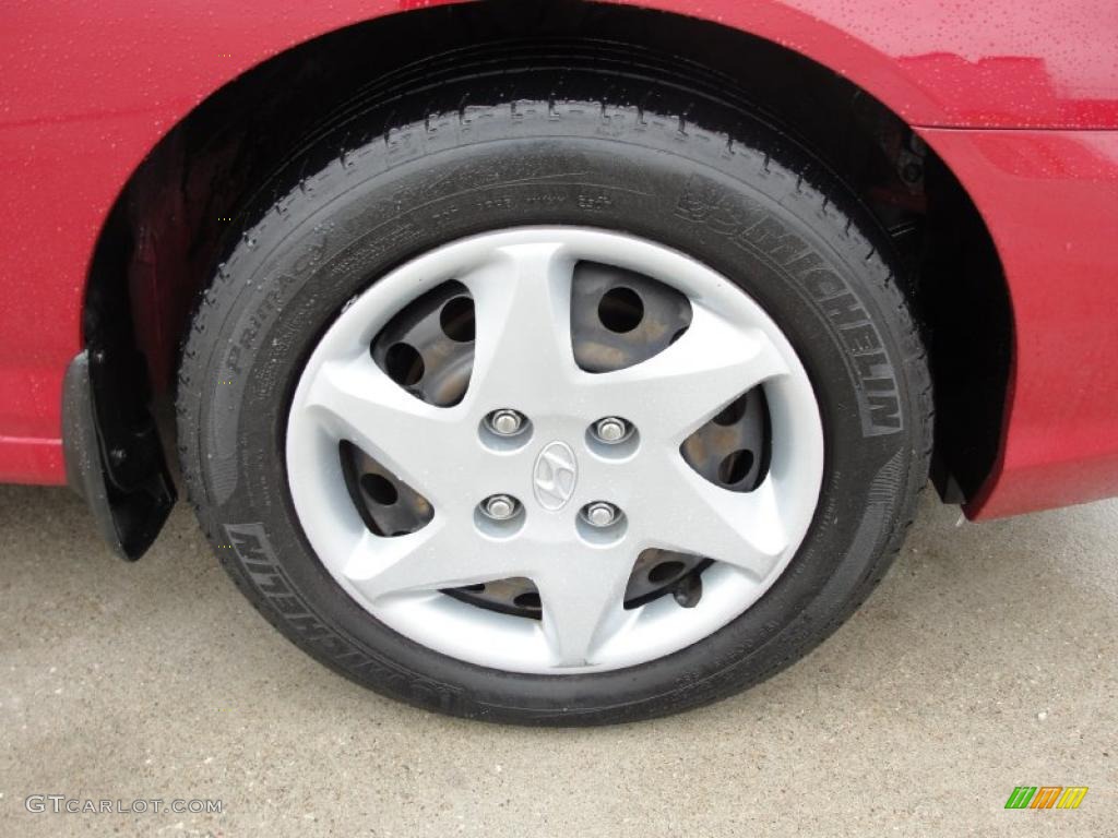 2006 Elantra GLS Sedan - Electric Red / Gray photo #15