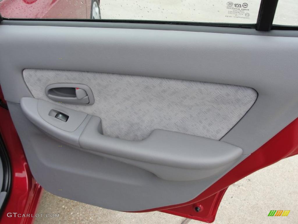 2006 Elantra GLS Sedan - Electric Red / Gray photo #26
