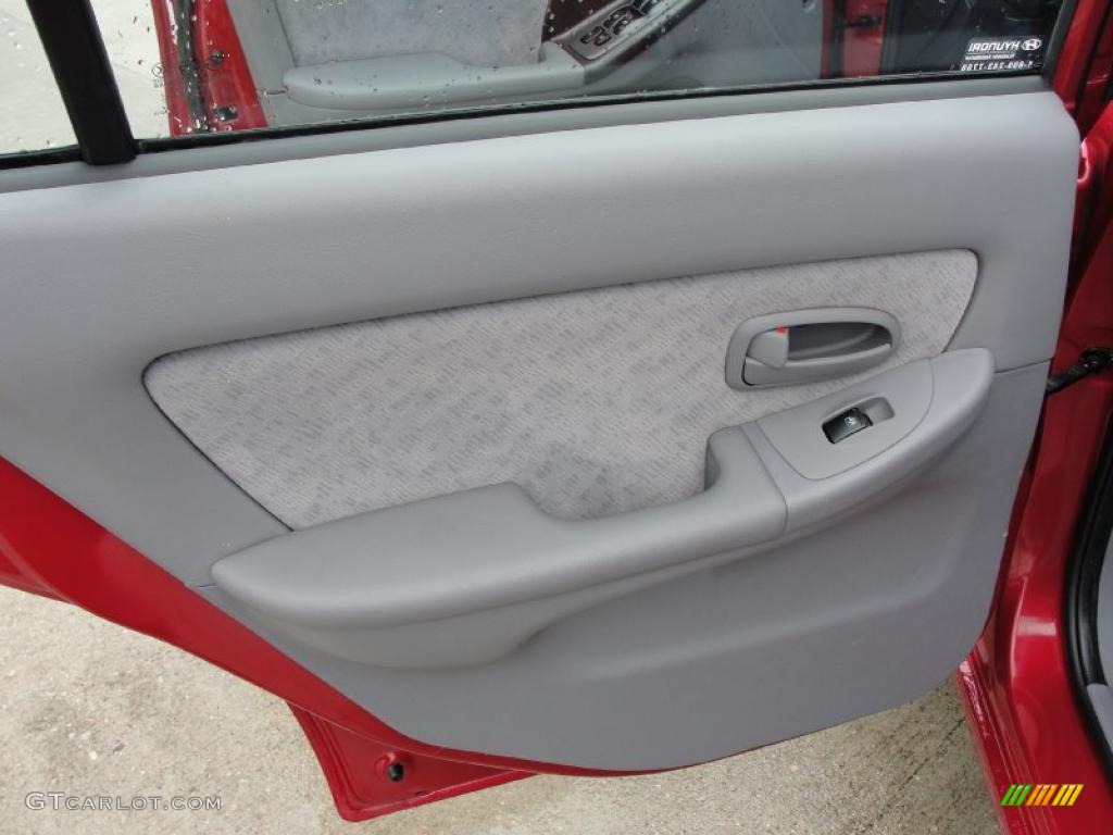 2006 Elantra GLS Sedan - Electric Red / Gray photo #29