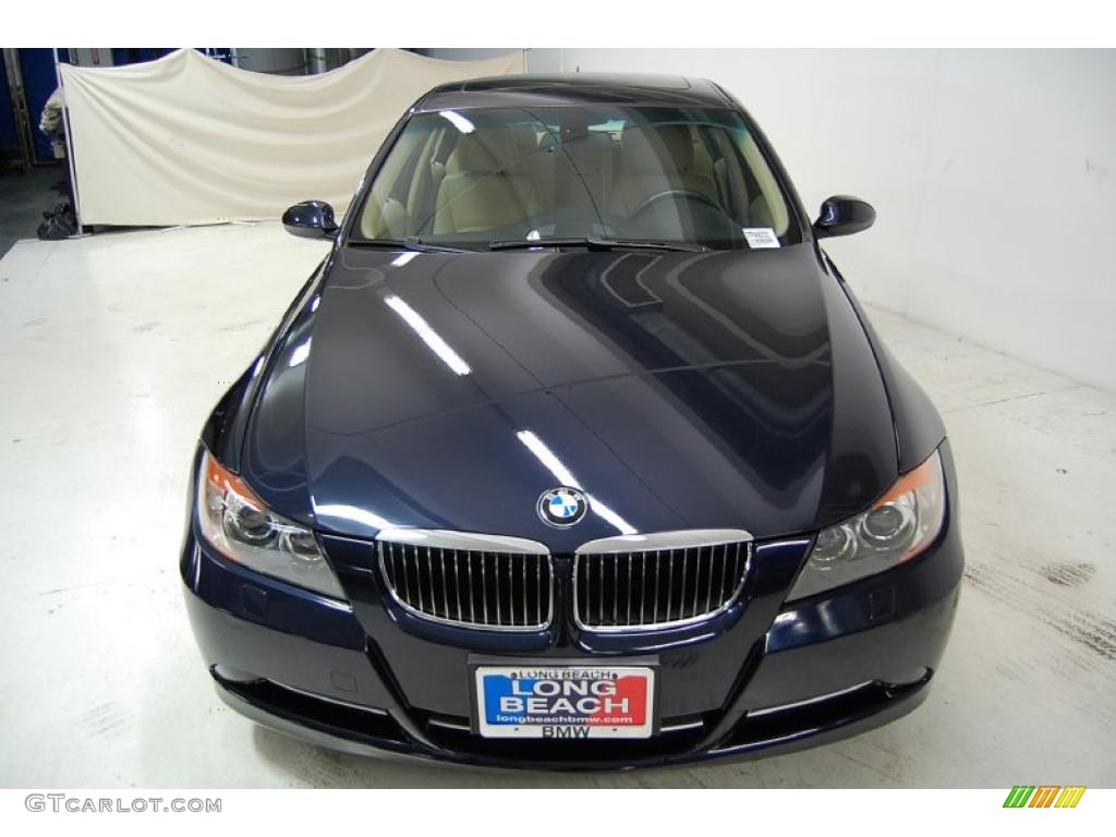 2007 3 Series 335i Sedan - Monaco Blue Metallic / Beige photo #5
