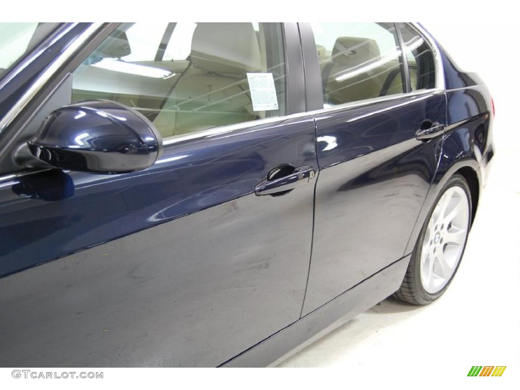 2007 3 Series 335i Sedan - Monaco Blue Metallic / Beige photo #13