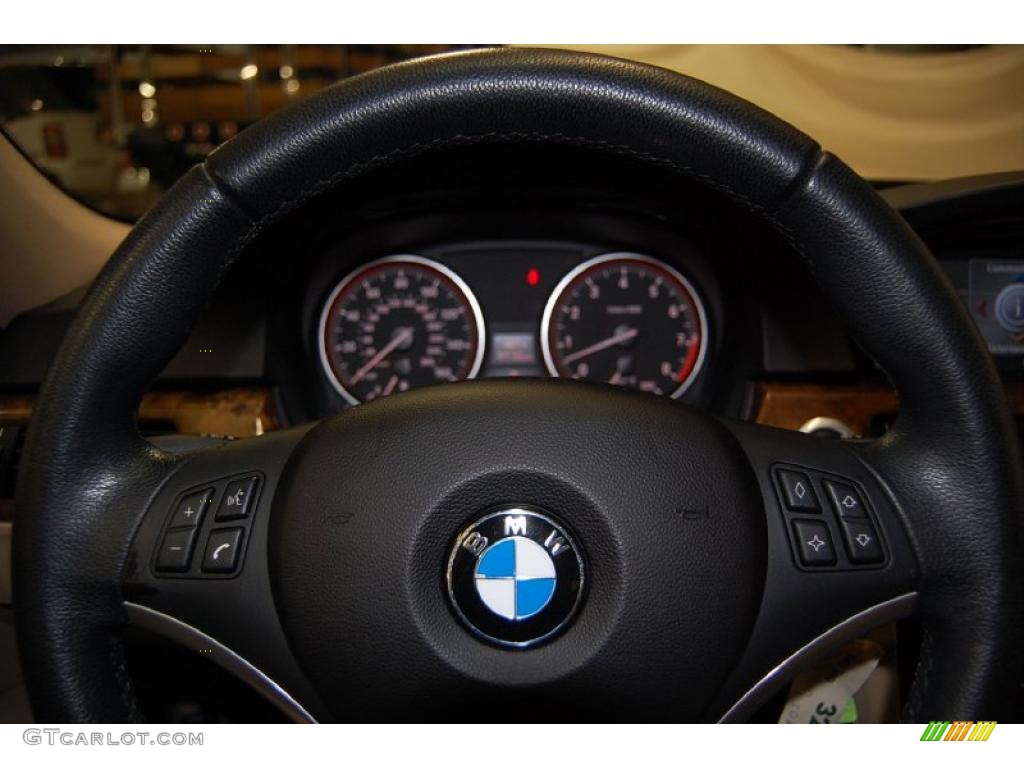 2007 3 Series 335i Sedan - Monaco Blue Metallic / Beige photo #32