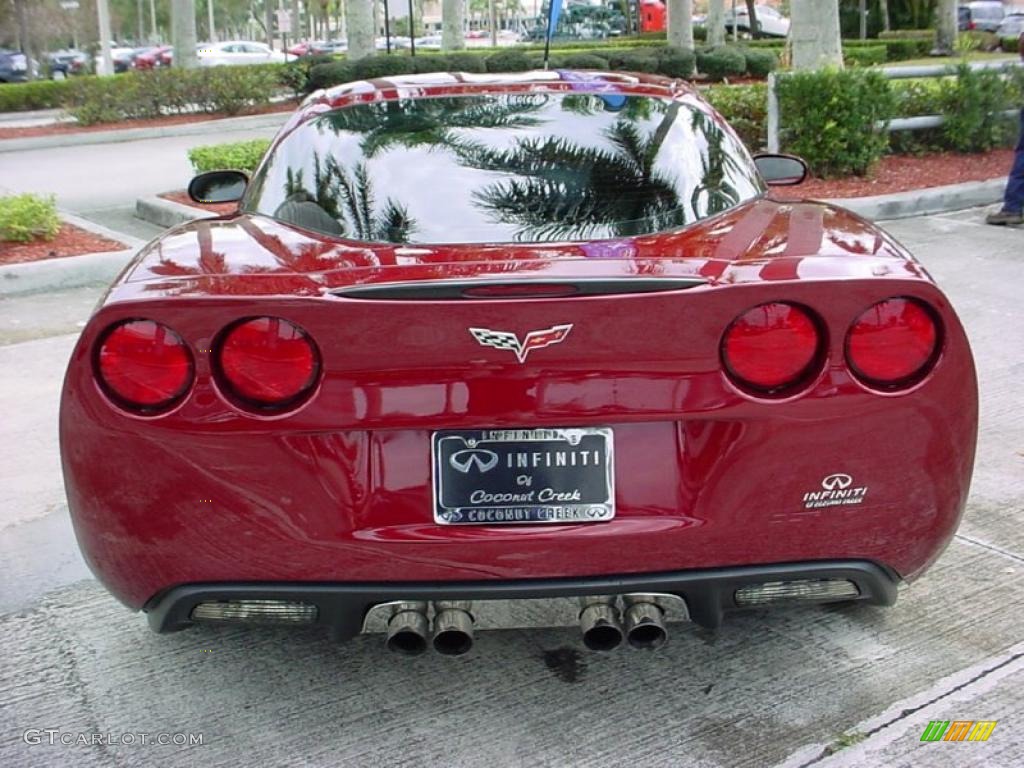 2007 Corvette Coupe - Monterey Red Metallic / Ebony photo #4