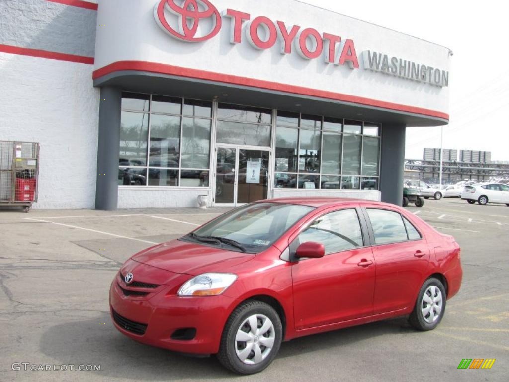 Barcelona Red Metallic Toyota Yaris