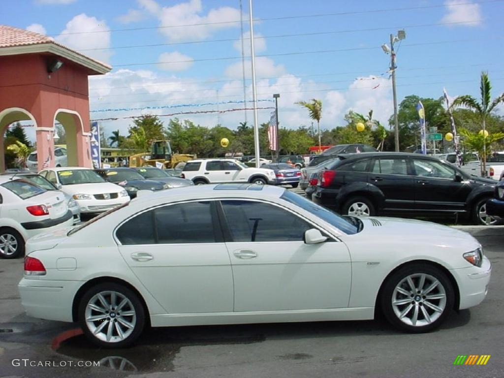2007 7 Series 750i Sedan - Alpine White / Cream Beige photo #2