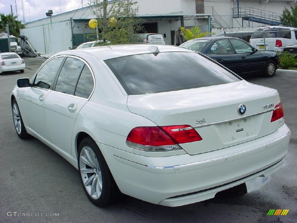 2007 7 Series 750i Sedan - Alpine White / Cream Beige photo #5