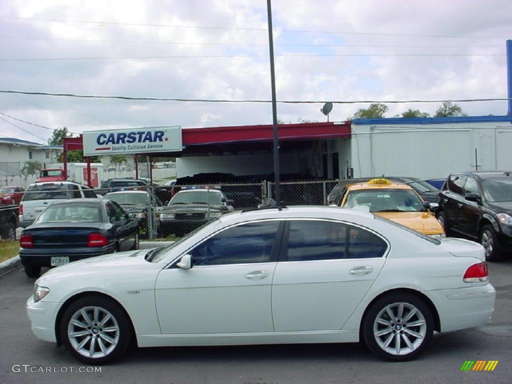 2007 7 Series 750i Sedan - Alpine White / Cream Beige photo #6