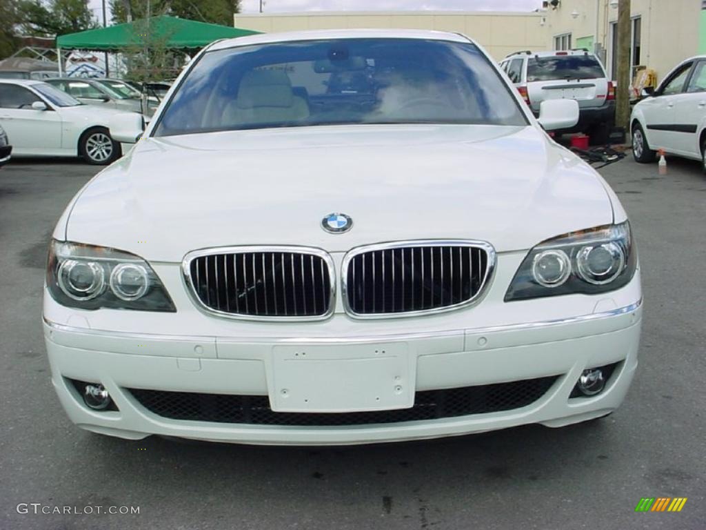 2007 7 Series 750i Sedan - Alpine White / Cream Beige photo #8