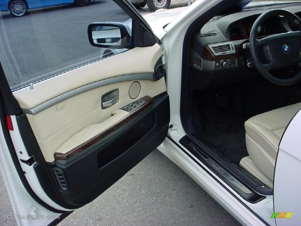 2007 7 Series 750i Sedan - Alpine White / Cream Beige photo #9