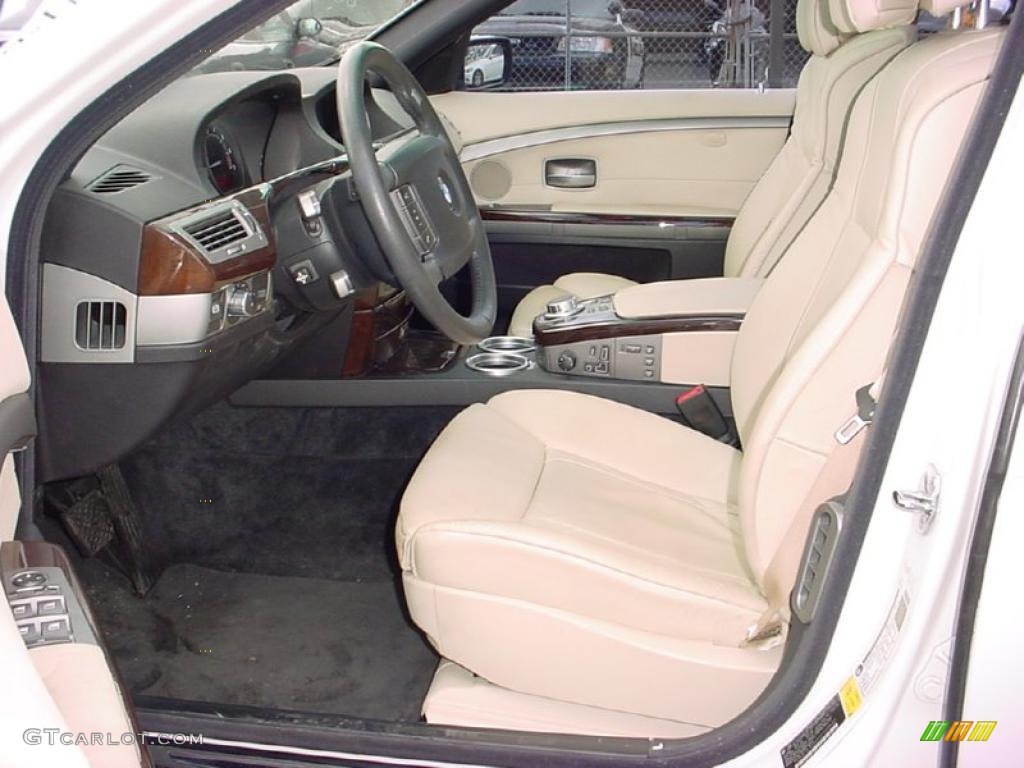 2007 7 Series 750i Sedan - Alpine White / Cream Beige photo #10