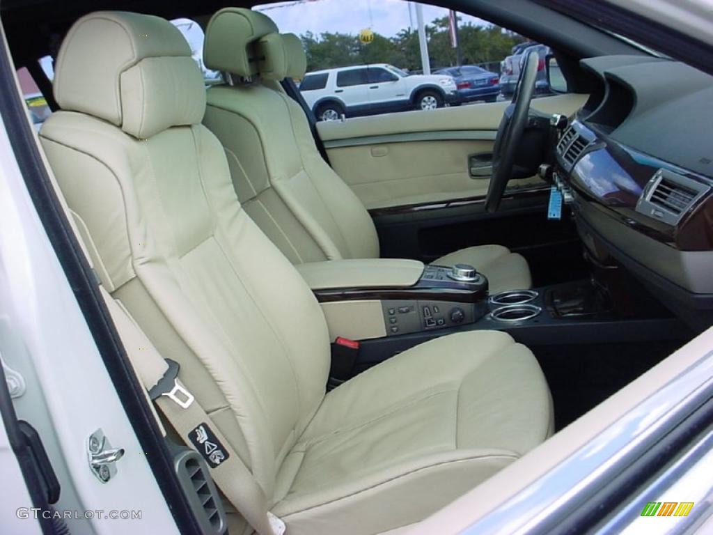 2007 7 Series 750i Sedan - Alpine White / Cream Beige photo #12