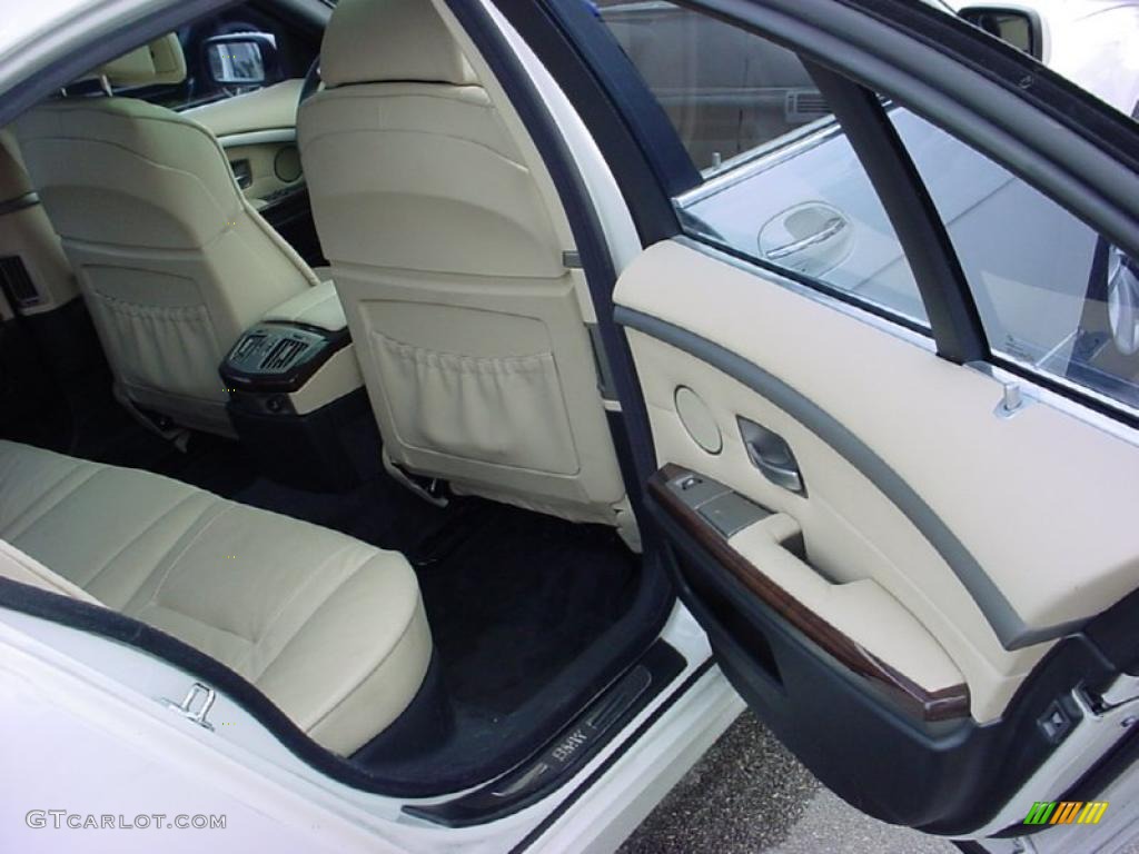 2007 7 Series 750i Sedan - Alpine White / Cream Beige photo #13