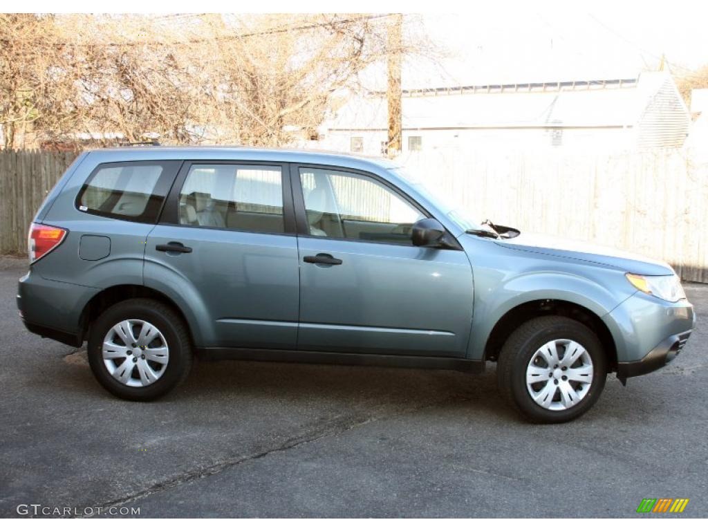 2009 Forester 2.5 X - Sage Green Metallic / Black photo #4