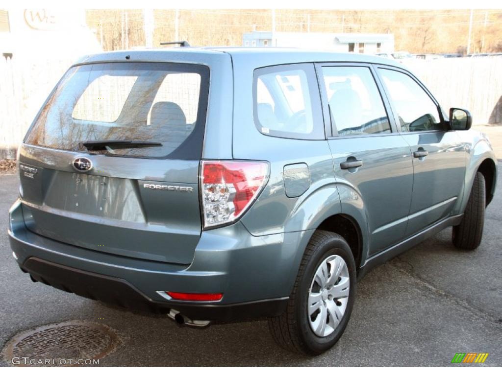 2009 Forester 2.5 X - Sage Green Metallic / Black photo #5