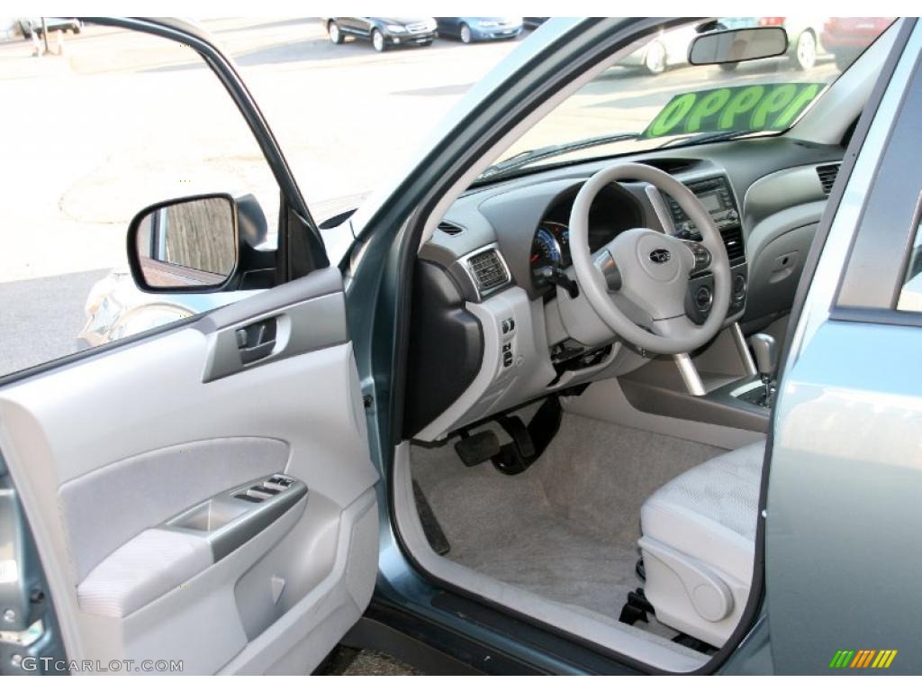 2009 Forester 2.5 X - Sage Green Metallic / Black photo #10