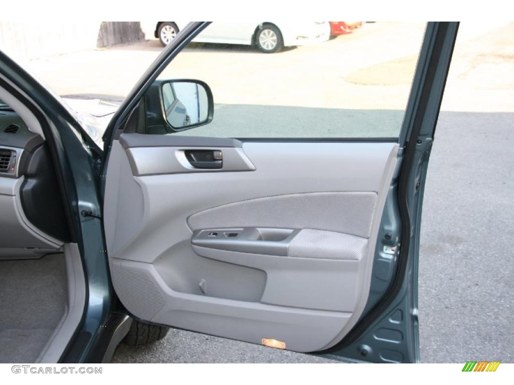 2009 Forester 2.5 X - Sage Green Metallic / Black photo #16