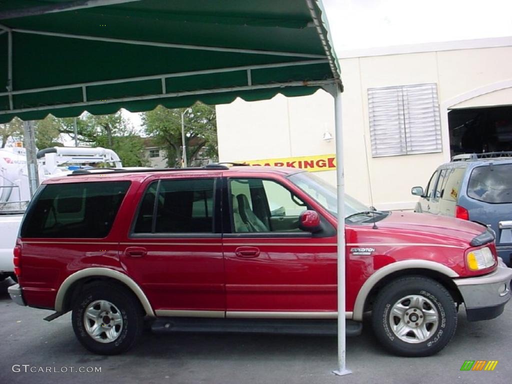1998 Expedition Eddie Bauer - Laser Red / Medium Prairie Tan photo #2