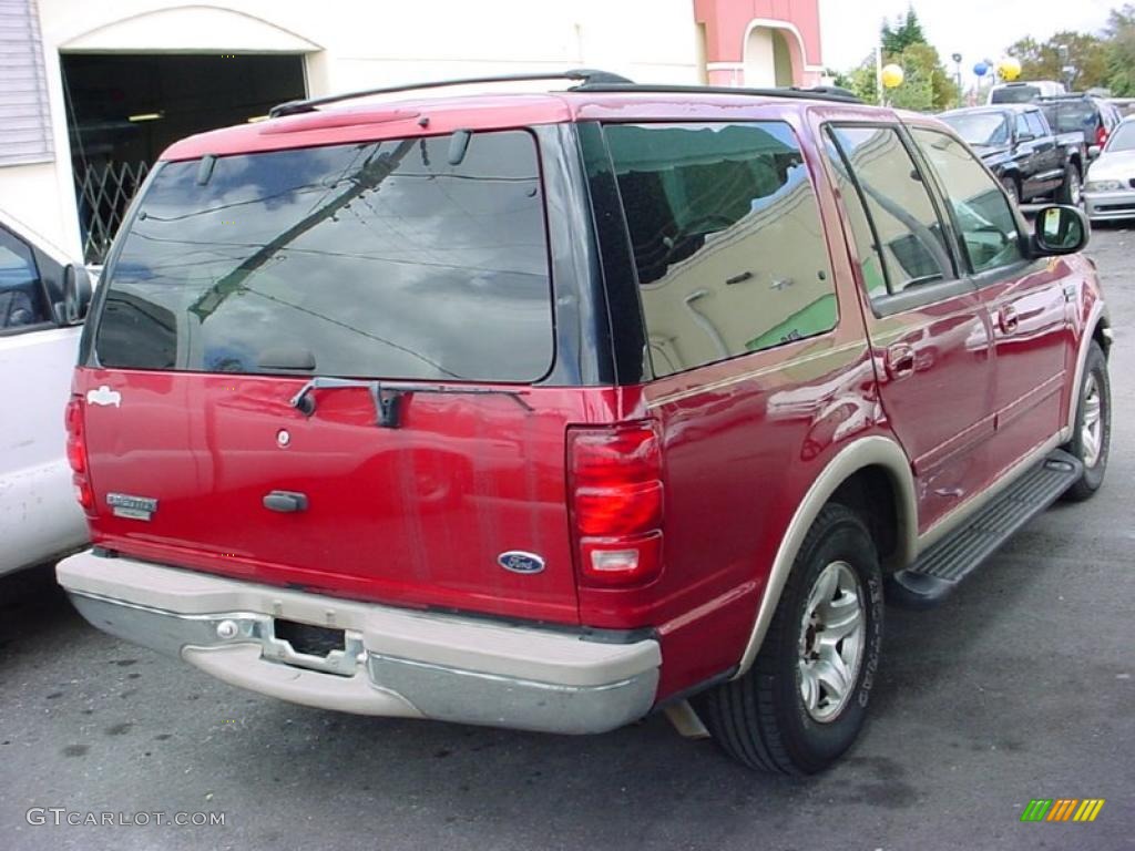 1998 Expedition Eddie Bauer - Laser Red / Medium Prairie Tan photo #3