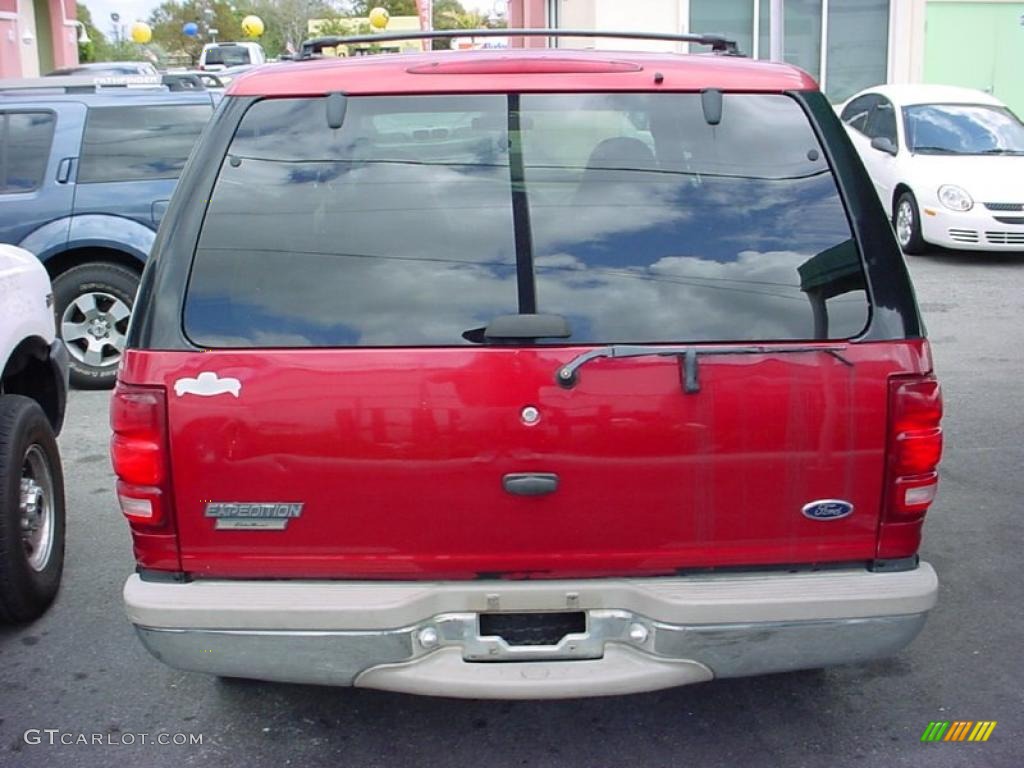 1998 Expedition Eddie Bauer - Laser Red / Medium Prairie Tan photo #4