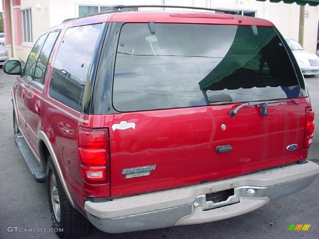 1998 Expedition Eddie Bauer - Laser Red / Medium Prairie Tan photo #6