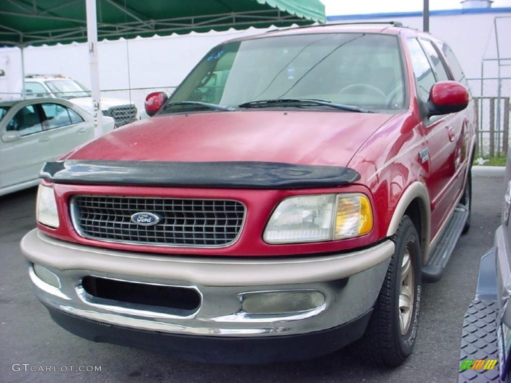 1998 Expedition Eddie Bauer - Laser Red / Medium Prairie Tan photo #7